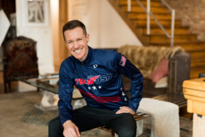 A photo of trans athlete Chris Mosier