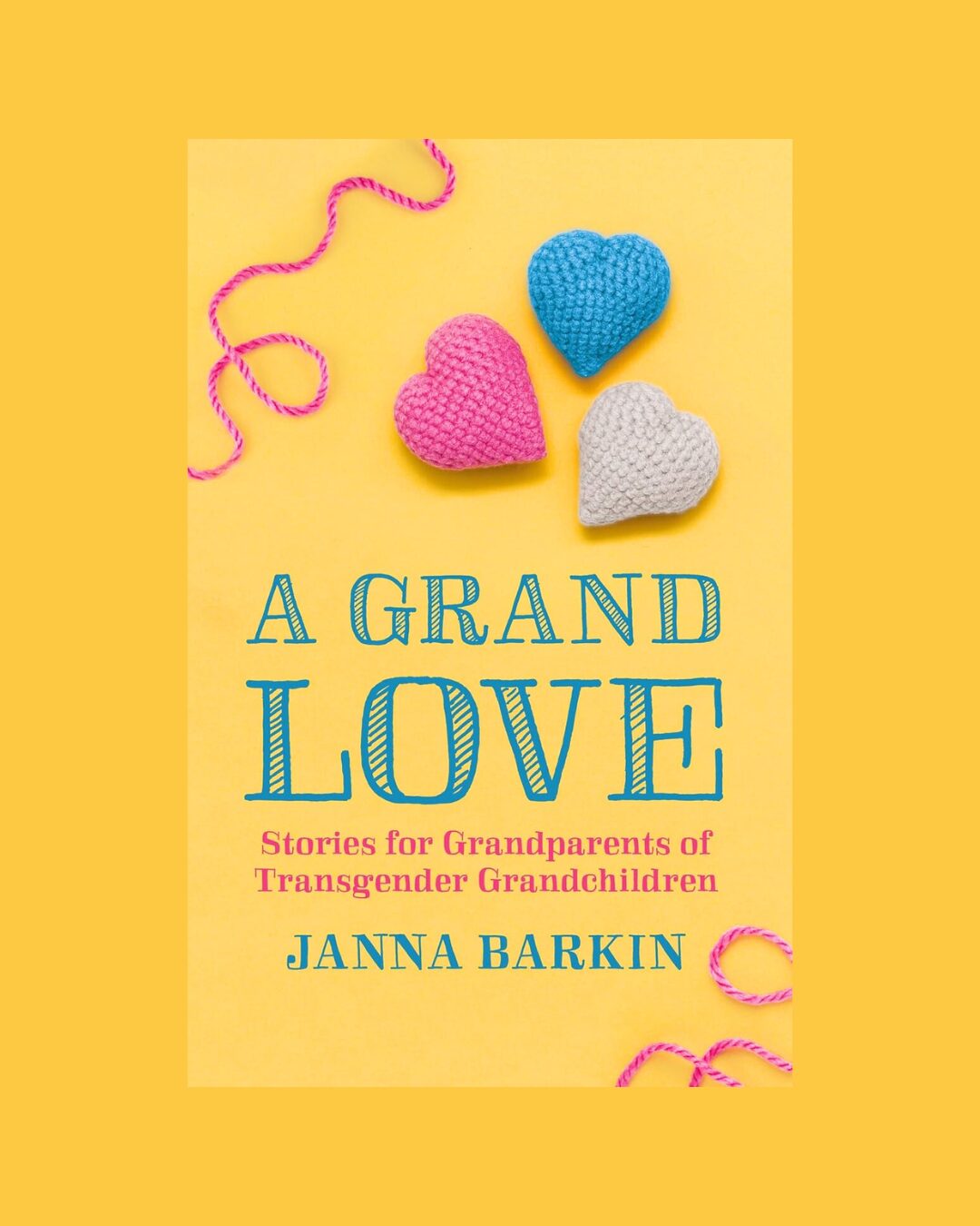 The cover of the book A Grand Love on a yellow background